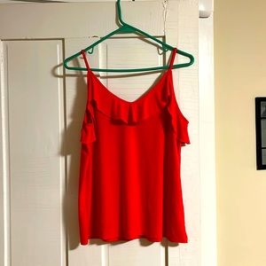 Pink/Orange Tank with Scallop Detail